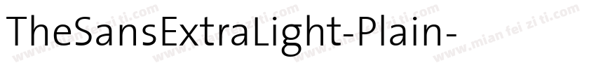 TheSansExtraLight-Plain字体转换
