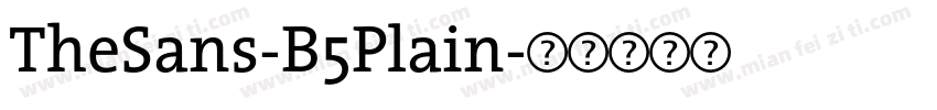 TheSans-B5Plain字体转换