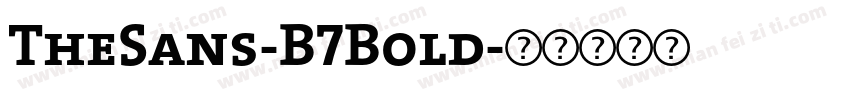 TheSans-B7Bold字体转换