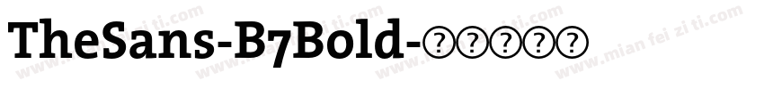 TheSans-B7Bold字体转换