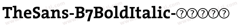 TheSans-B7BoldItalic字体转换