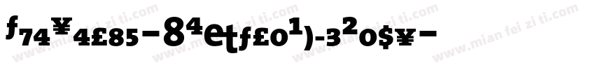 TheSerif-8ExtraBoldCaps字体转换
