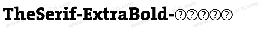 TheSerif-ExtraBold字体转换