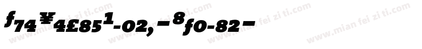TheSerifBlack-Italic字体转换