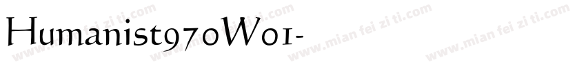 Humanist970W01字体转换