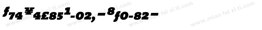 TheSerifBlack-Italic字体转换