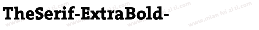 TheSerif-ExtraBold字体转换