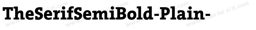 TheSerifSemiBold-Plain字体转换