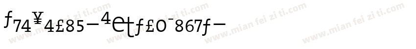 TheSerif-ExtraLight字体转换