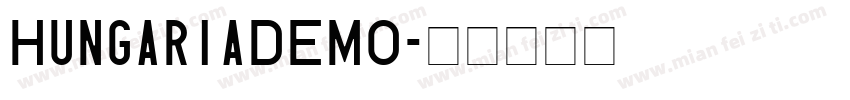 HungariaDEMO字体转换