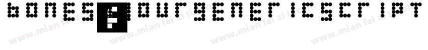 BonesToYourGenericScriptFont-yP4m字体转换
