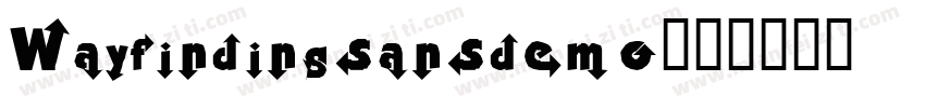 Wayfindingsansdemo字体转换