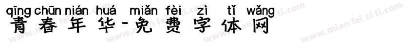 青春年华字体转换