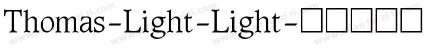 Thomas-Light-Light字体转换