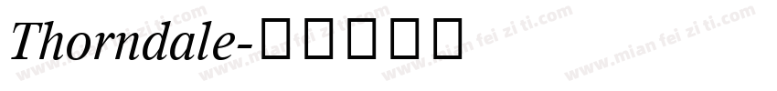 Thorndale字体转换
