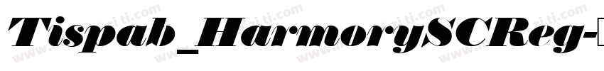 Tispab_HarmorySCReg字体转换