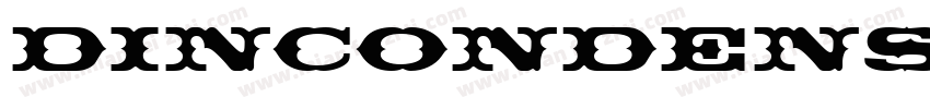 DINCondensedWO8-Regu字体转换