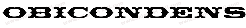 ObiCondensedOP-Regu字体转换