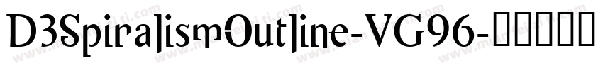 D3SpiralismOutline-VG96字体转换
