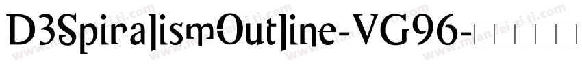 D3SpiralismOutline-VG96字体转换
