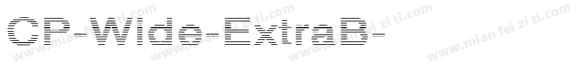 CP-Wide-ExtraB字体转换