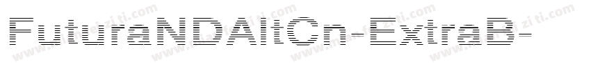 FuturaNDAltCn-ExtraB字体转换