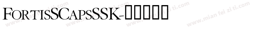 FortisSCapsSSK字体转换
