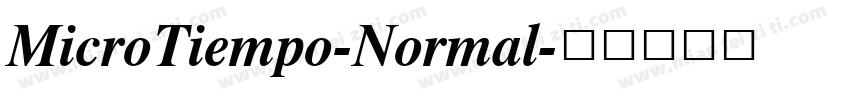MicroTiempo-Normal字体转换