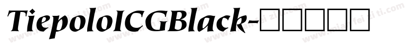 TiepoloICGBlack字体转换
