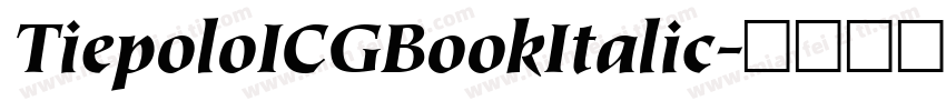 TiepoloICGBookItalic字体转换