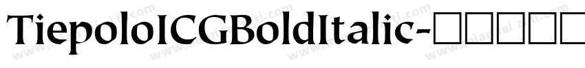 TiepoloICGBoldItalic字体转换