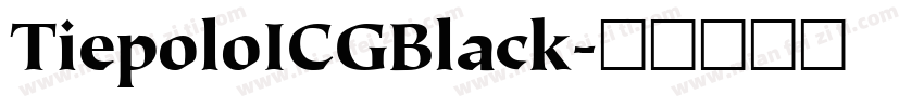 TiepoloICGBlack字体转换
