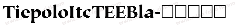 TiepoloItcTEEBla字体转换