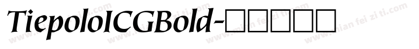 TiepoloICGBold字体转换
