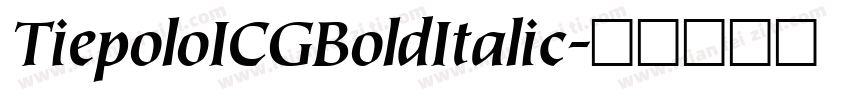 TiepoloICGBoldItalic字体转换