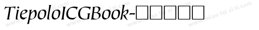 TiepoloICGBook字体转换