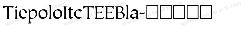 TiepoloItcTEEBla字体转换
