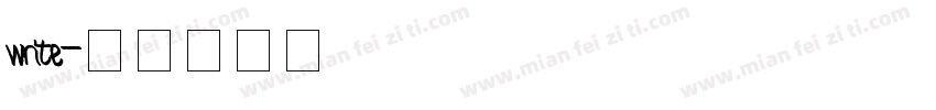 write字体转换