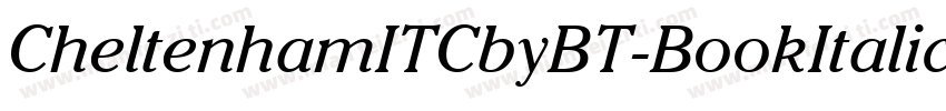 CheltenhamITCbyBT-BookItalic字体转换