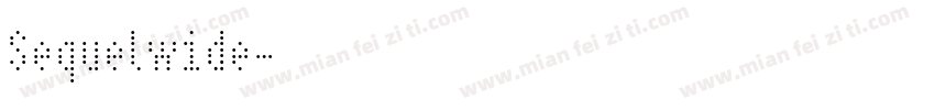 Sequelwide字体转换