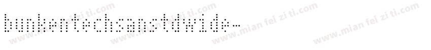 bunkentechsanstdwide字体转换
