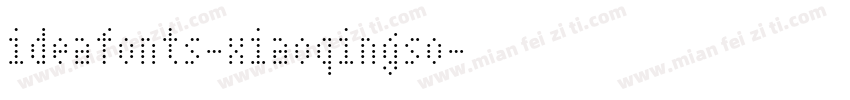 ideafonts-xiaoqingso字体转换