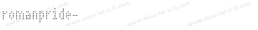 romanpride字体转换