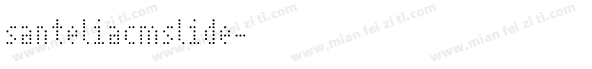 santeliacmslide字体转换