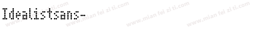 Idealistsans字体转换