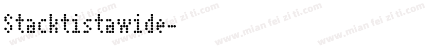 Stacktistawide字体转换
