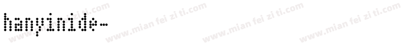 hanyinide字体转换