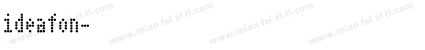 ideafon字体转换