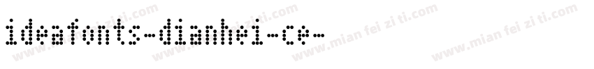 ideafonts-dianhei-ce字体转换