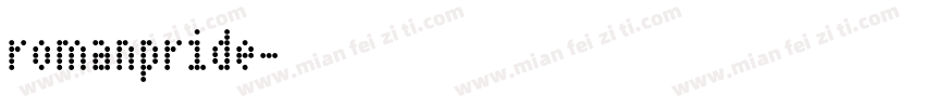 romanpride字体转换